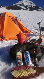 Camp Lanin volcano 2700masl