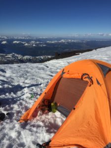 Camp Lanin volcano 2700masl