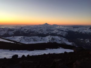 Lanin sunset