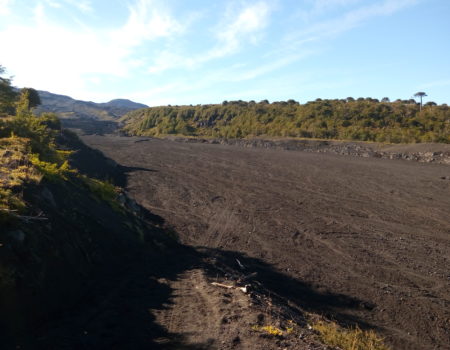 Zanjón de rocas volcánicas