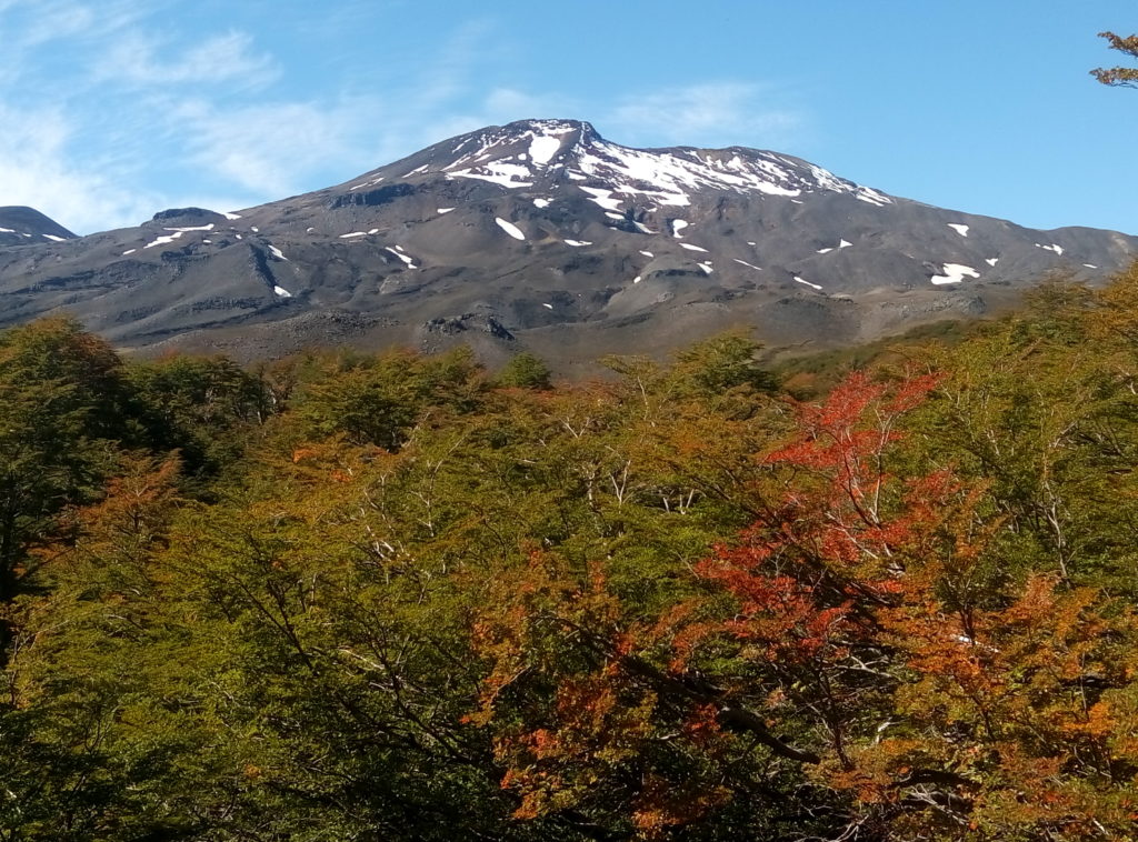 Volcán Quetrupillán en automne