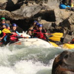 Balsas de Rafting en el rio