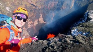 Cráter del volcán