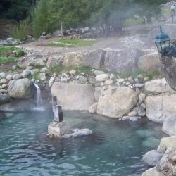 Termas naturales los pozones, en Pucón