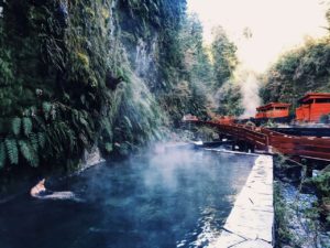 Las termas geometricas, cerca de la localidad de Coñaripe