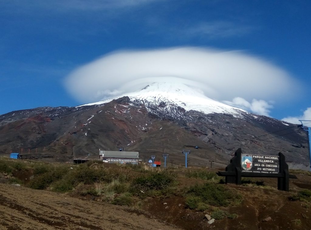 Villarrica vulkaan.